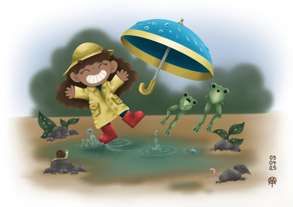 ilustracion Ada y la lluvia